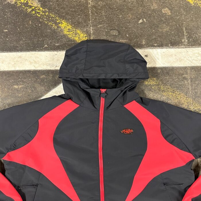 VORTEX WOVEN JACKET – BLACKRED