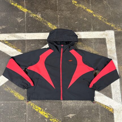 VORTEX WOVEN JACKET – BLACKRED